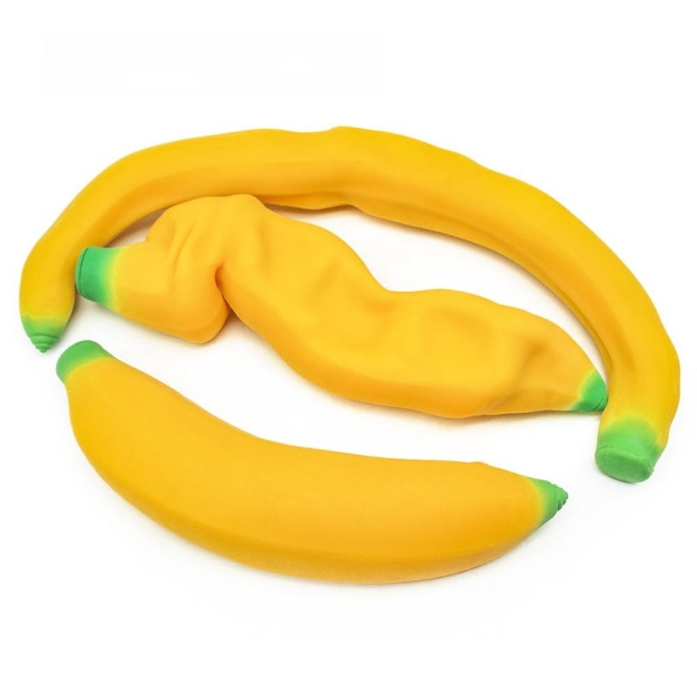 Balle anti-stress banane Squishy à remontée lente – Jouet sensoriel Fidget